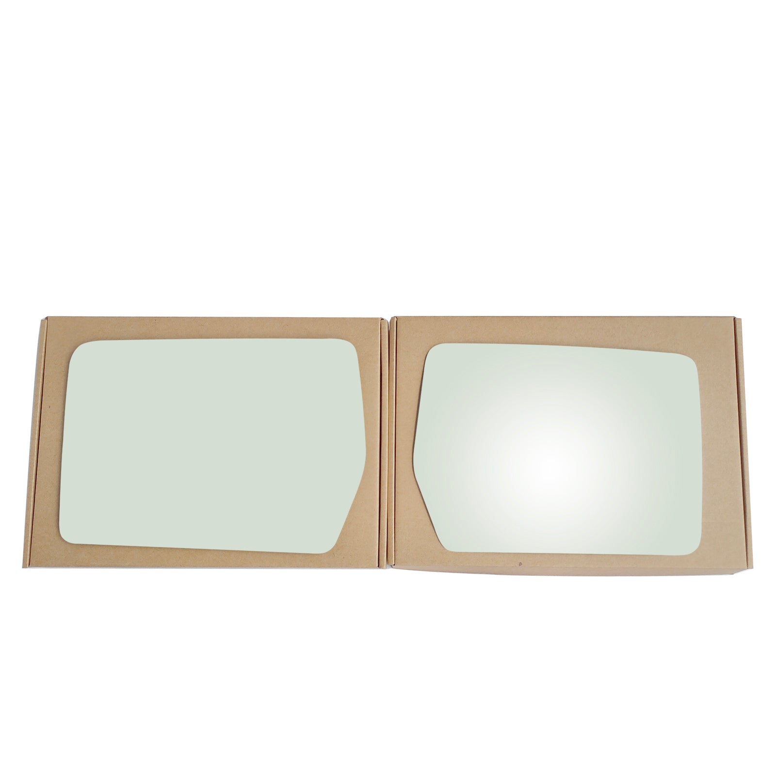WLLW Mirror Glass Replacement for 2004-2008 Ford F150 Full Size Pickup Truck/2006-2008 Lincoln Mark lT, Driver Left Side LH/Passenger Right Side RH/The Both Sides Flat Convex M-0001