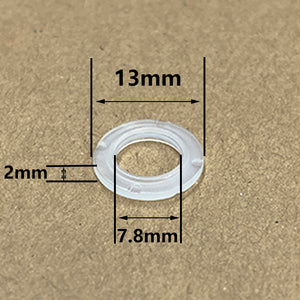Fuel Injector Pintle Cap Spacer Seal Plastic Part for Audi A4 S4 TT 1.8L Fuel Injector Repair Kit, Size: 13x7.8x2mm PS-31015