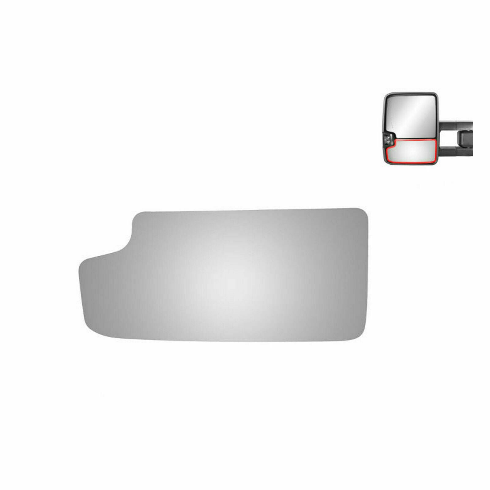 WLLW Lower Towing Mirror Glass Replace for Cadillac Escalade/ Chevrolet Avalanche Blazer Silverado Suburban Tahoe/ GMC Jimmy Sierra Yukon, Driver Left /Passenger Right /The Both Sides Convex M-0020