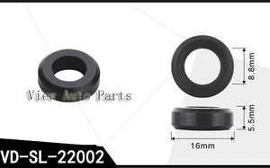 Fuel Injector Rubber Seal for Toyota MPI Mitsubishi Fuel Injector Repair Kit, Size: 16x5.5x8.8mm SL-22002