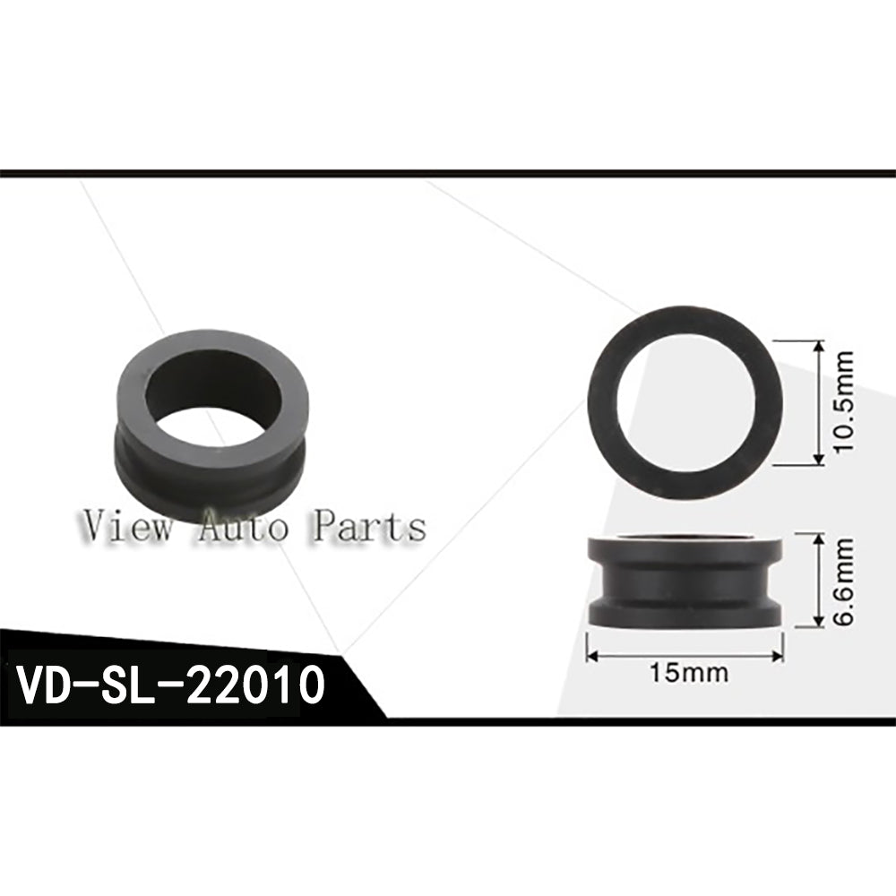 Fuel Injector Rubber Seal for Mitsubishi Mazda Fuel Injector Repair Kit, Size: 15x10.5x6.6mm SL-22010