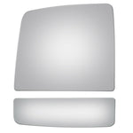 Load image into Gallery viewer, WLLW a Pair of Towing Mirror Glass Replacement for 2007-2021 Toyota Tundra/2008-2017 Toyota Sequoia, Driver Left Side LH/Passenger Right Side RH/The Both Sides Upper&amp;Lower Flat Convex D-0021
