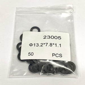 Fuel Injector Rubber Seal for Fuel Injector Repair Kit, Size: 13.2x7.8x1.1mm SL-23005