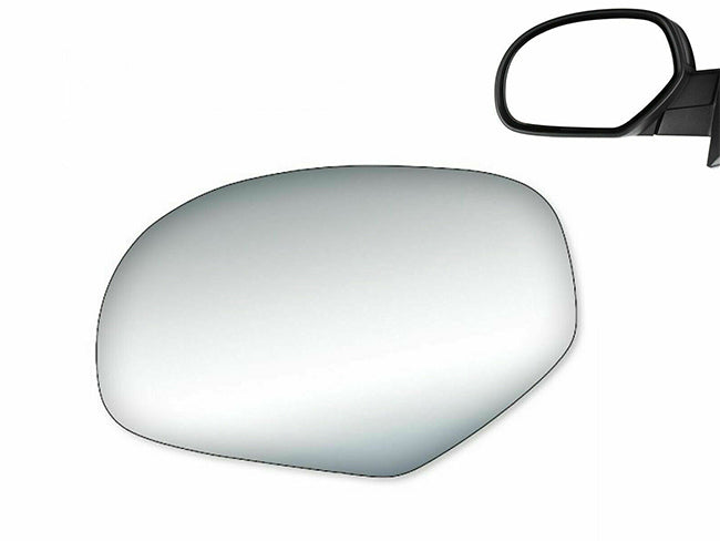 WLLW Replace Mirror Glass for 07-14 Cadillac Escalade/07-14 Chevrolet Avalanche Silverado Suburban Tahoe/07-14 GMC Sierra Yukon, Driver Left LH/Passenger Side RH/The Both Sides Flat Convex M-0024