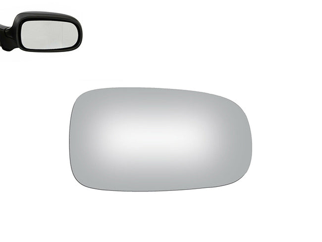 WLLW Mirror Glass Replacement for 2003-2011 SAAB 9-3/2003-2009 SAAB 9-5/2010-2011 SAAB 9-3X, Driver Left Side LH/Passenger Right Side RH/The Both Sides Flat Convex M-0025