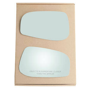 Replacement Left Side Mirror Glass For Volvo S60 S80 (2004-2006) - Flat, Power, Gray