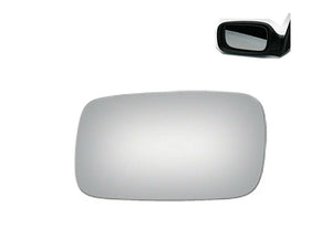 WLLW Mirror Glass Replacement for 1994-1998 SAAB 900/1999-2002 SAAB 9-3 9-5, Driver Left Side LH/Passenger Right Side RH/The Both Sides Flat Convex M-0028