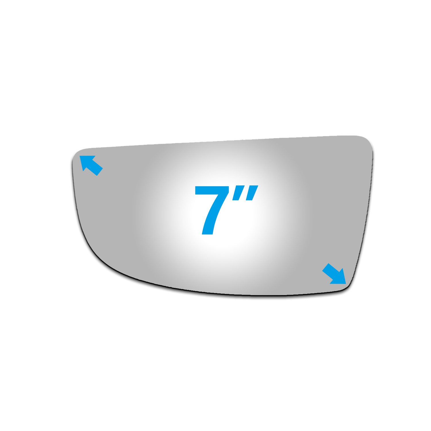 WLLW Replacement Lower Mirror Glass for 2015-2021 Ford Transit 150/250/350/350 HD, 2022-2023 E-TRANSIT, Driver Left Side LH/Passenger Right Side RH/The Both Sides Convex M-0071