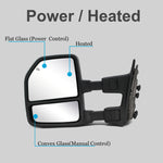 Load image into Gallery viewer, Towing Mirrors for 1999-2016 Ford F250/350/450/550 Super Duty Power Heated Turn Signal Clearance Lamp 20B
