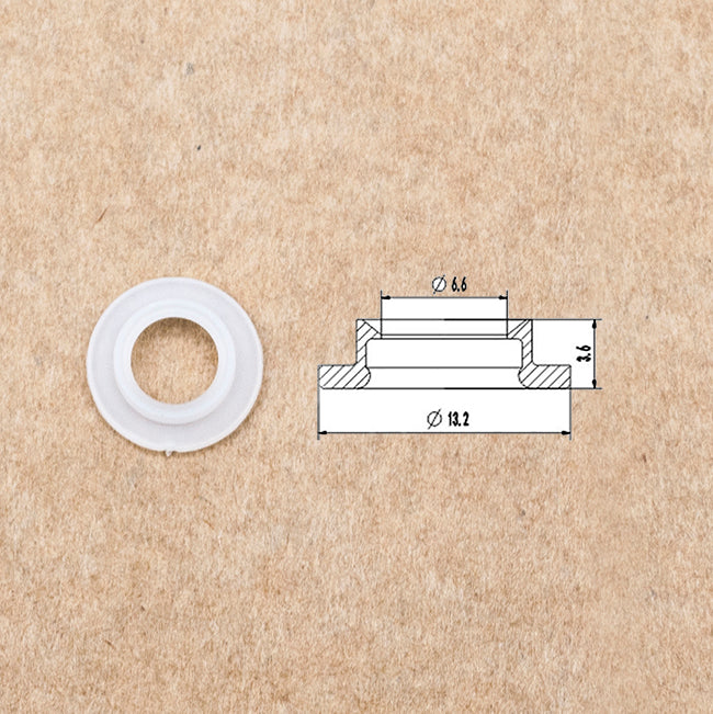 Fuel injector Pintle Cap Plastic Part for Nissan Subaru Car Fuel Injector Repair Kit, Size: 13.2x6.6x3.6mm PS-31016