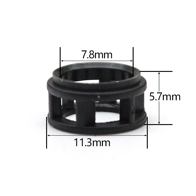 Fuel Injector Gasket Spacer Seal Plastic Part for Nissan Car Fuel Injector Repair Kit, Size: 11.3x7.8x5.7mm PS-32008