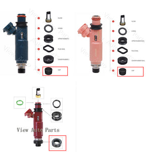 Fuel Injector Pintle Cap Plastic Part for Mazda Protege 1.6L 1.5L Fuel Injector Repair Kit, Size: 8.9x6.6x5.6mm PS-31010