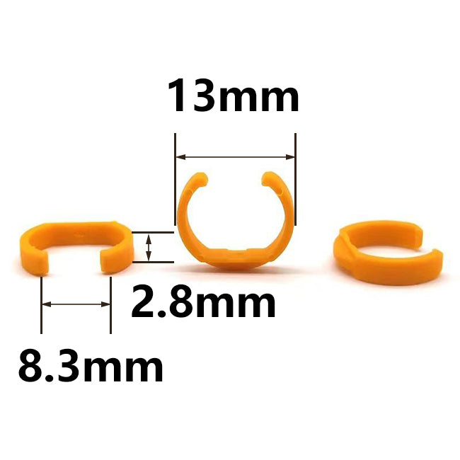 Fuel Injector Washer Spacer Clip Plastic Part for Fuel Injector Repair Kit, Size: 13x2.8x8.3mm PS-32014