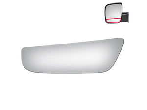 WLLW Lower Replace Mirror Glass for 2004-2014 Ford E-Series/2002-2014 Ford Econoline, Driver Left Side LH/Passenger Right Side RH/The Both Sides Convex M-0034