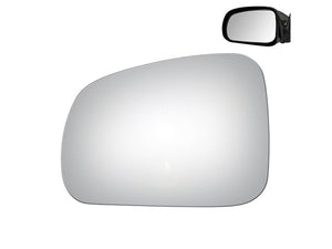 WLLW Replace Mirror Glass for 2004-2008 Pontiac Grand Prix, Driver Left Side LH/Passenger Right Side RH/The Both Sides Flat Convex M-0035