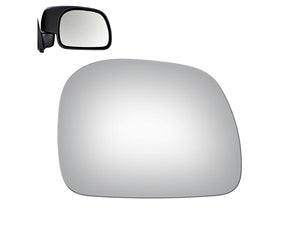 WLLW Replace Mirror Glass for 1999-2016 Ford F250 F350 F450 Super Duty, Driver Left Side LH/ Passenger Right Side RH/The Both Sides Flat M-0039