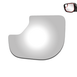 Load image into Gallery viewer, WLLW Mirror Glass Replacement for 2017-2022 Nissan Titan/2016-2019 Nissan Titan XD, Driver Left Side LH/Passenger Right Side RH/The Both Sides Flat Convex M-0072
