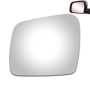 WLLW Replacement Mirror Glass for 2011-2022 Dodge Durango/2011-2022 Jeep Grand Cherokee, Driver Left Side LH/Passenger Right Side RH/The Both Sides Flat Convex M-0076