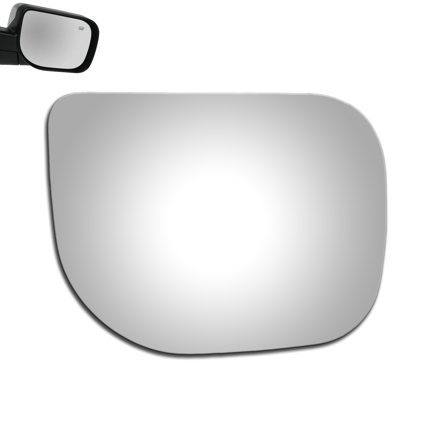 WLLW Replacement Mirror Glass for Nissan 2005-2009 Armada/2004 Pathfinder Armada/2004-2008 Titan, Driver Left Side LH/Passenger Right Side RH/The Both Sides Flat Convex M-0088