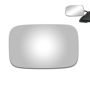 WLLW Replace Mirror Glass for 1988-2002 Chevrolet/1974-1994 Dodge/1992-1998 Ford/1988-2007 GMC/1974-1981 Plymouth Trailduster, Driver Left Side LH/Passenger Right Side RH/The Both Sides Flat M-0077