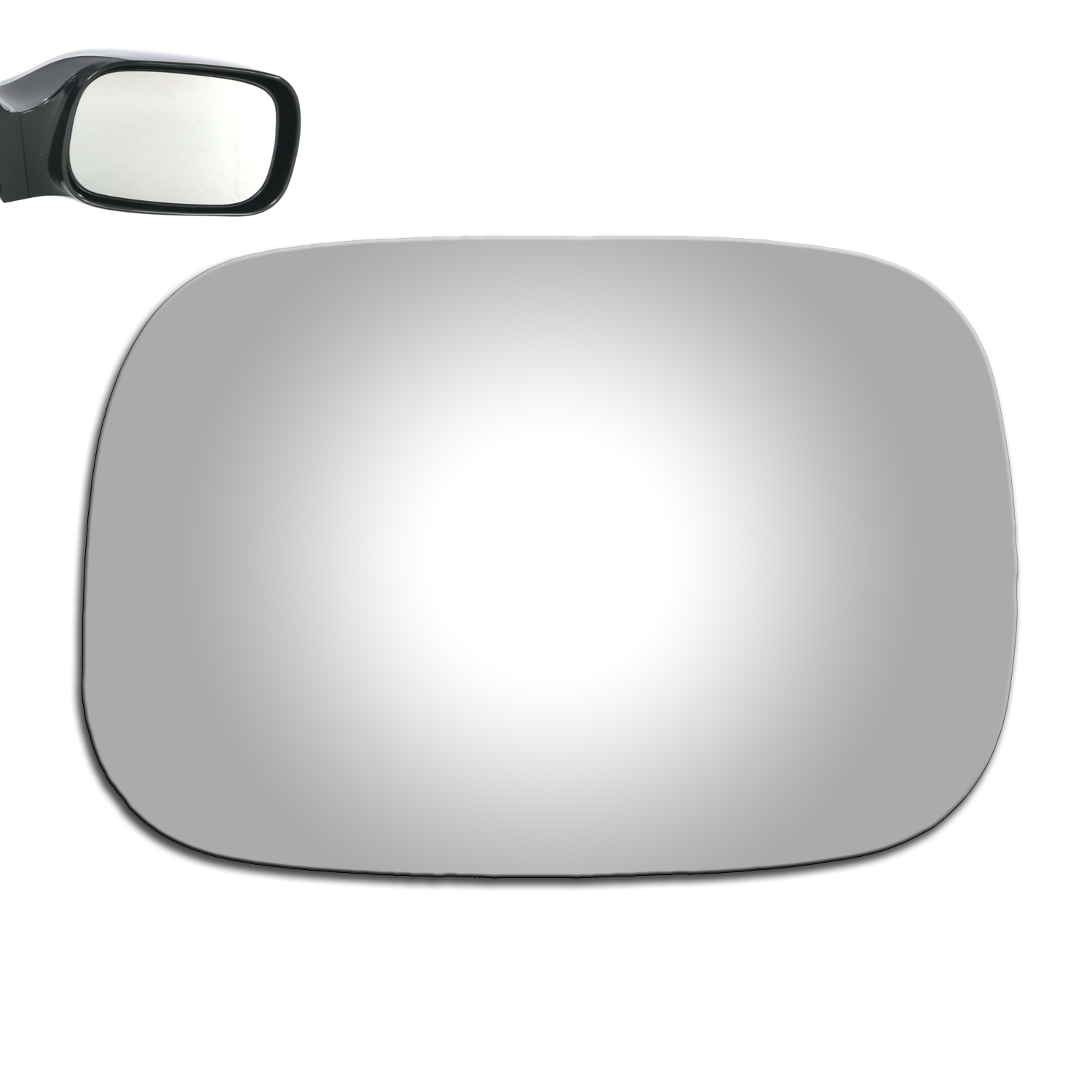 WLLW Replacement Mirror Glass for 2005-2010 Toyota Avalon, Driver Left Side LH/Passenger Right Side RH/The Both Sides Flat Convex M-0084