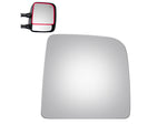 Load image into Gallery viewer, WLLW Towing Upper Replacement Mirror Glass for 2004-2019 Nissan Titan/2016-2021 Nissan Titan XD, Driver Left Side LH/Passenger Right Side RH/The Both Sides Flat M-0040
