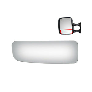 WLLW Lower Replace Towing Mirror Glass for 2004-2019 Nissan Titan/2016-2021 Nissan Titan XD, Driver Left Side LH/Passenger Right Side RH/The Both Sides Convex M-0041