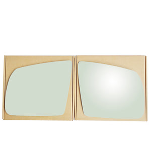 WLLW Replace Mirror Glass for 2007-2020 Toyota Tundra/2008-2017 Toyota Sequoia, Driver Left LH/Passenger Right Side RH/The Both Sides Flat Convex M-0042