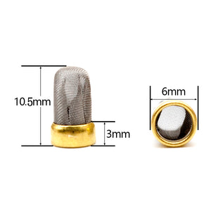 Fuel Injector Micro Filter Diesel Nozzle, Size: 6*3*10.5mm Metal Mesh Stainless Ring, Fuel Pump Injector FL-11009