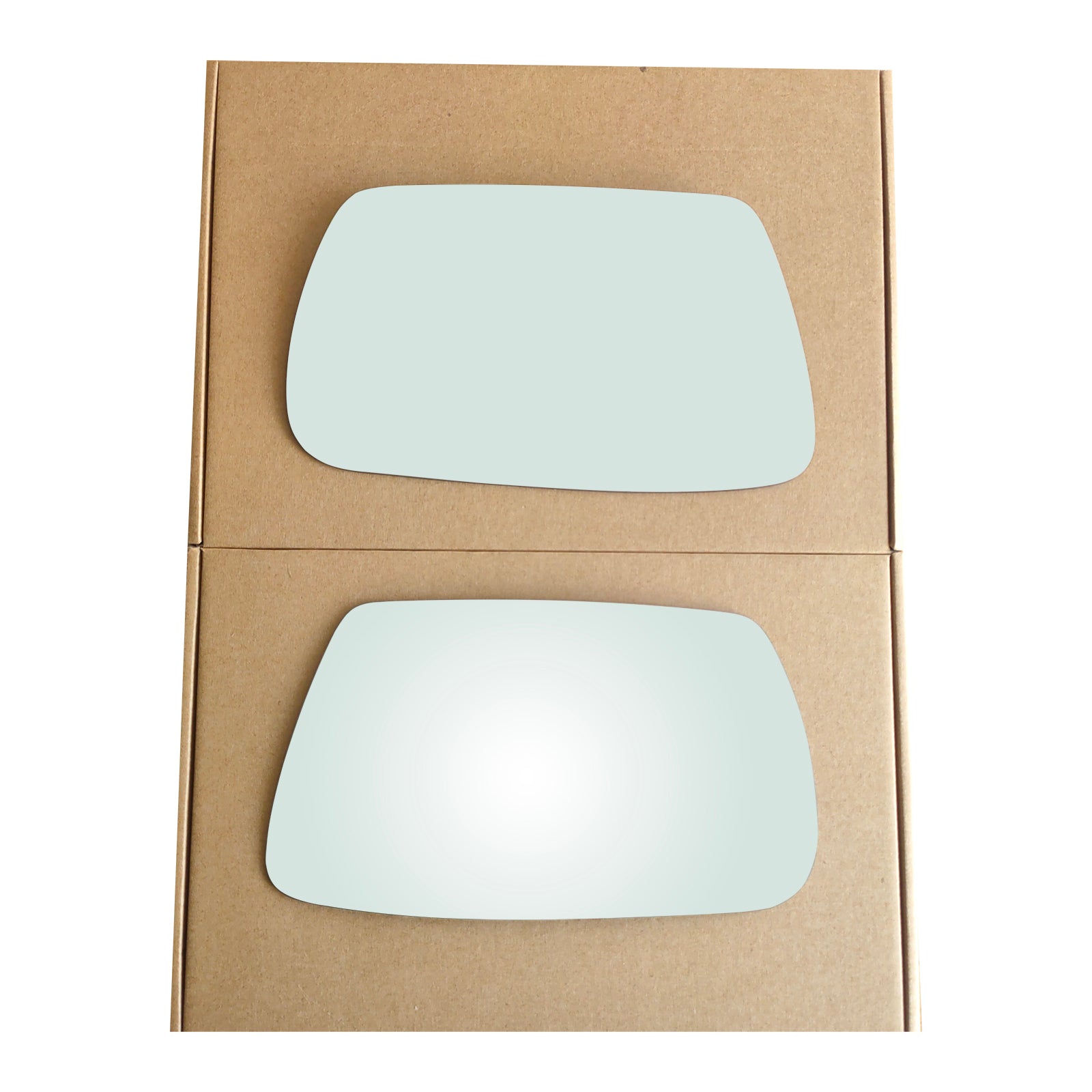 WLLW Mirror Glass Replacement for 2005-2010 Jeep Grand Cherokee, Driver Left Side LH/Passenger Right Side RH/The Both Sides Flat Convex M-0053