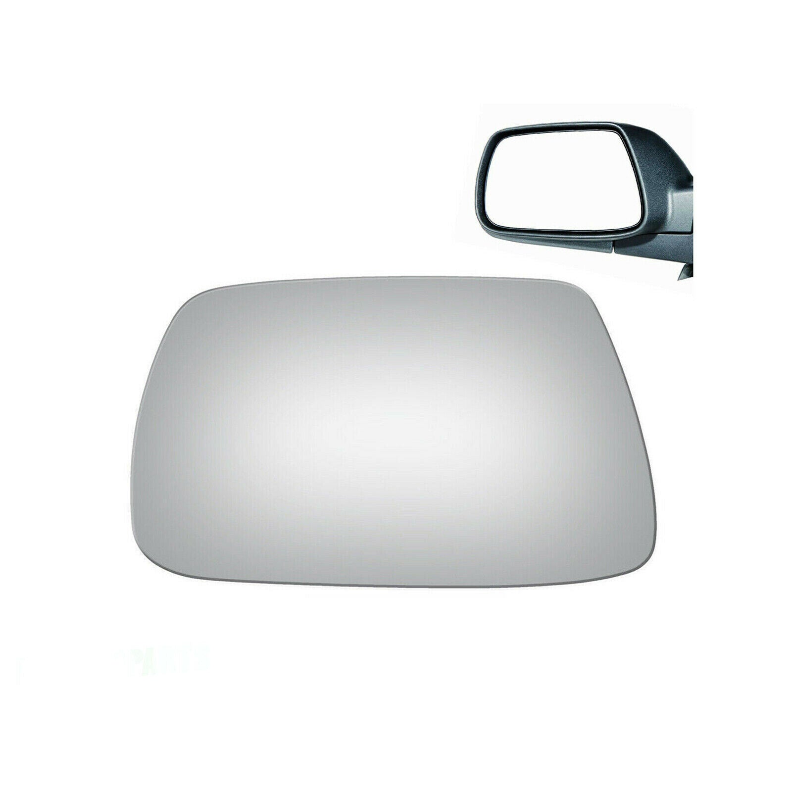 WLLW Mirror Glass Replacement for 2005-2010 Jeep Grand Cherokee, Driver Left Side LH/Passenger Right Side RH/The Both Sides Flat Convex M-0053