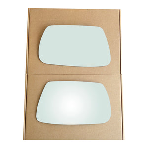 WLLW Mirror Glass Replacement for 2005-2010 Jeep Grand Cherokee, Driver Left Side LH/Passenger Right Side RH/The Both Sides Flat Convex M-0053