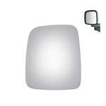 Load image into Gallery viewer, WLLW Replacement Mirror Glass for 2003-2006 Jeep Wrangler/Jeep TJ, Driver Left Side LH/Passenger Right Side RH/The Both Sides Flat M-0056
