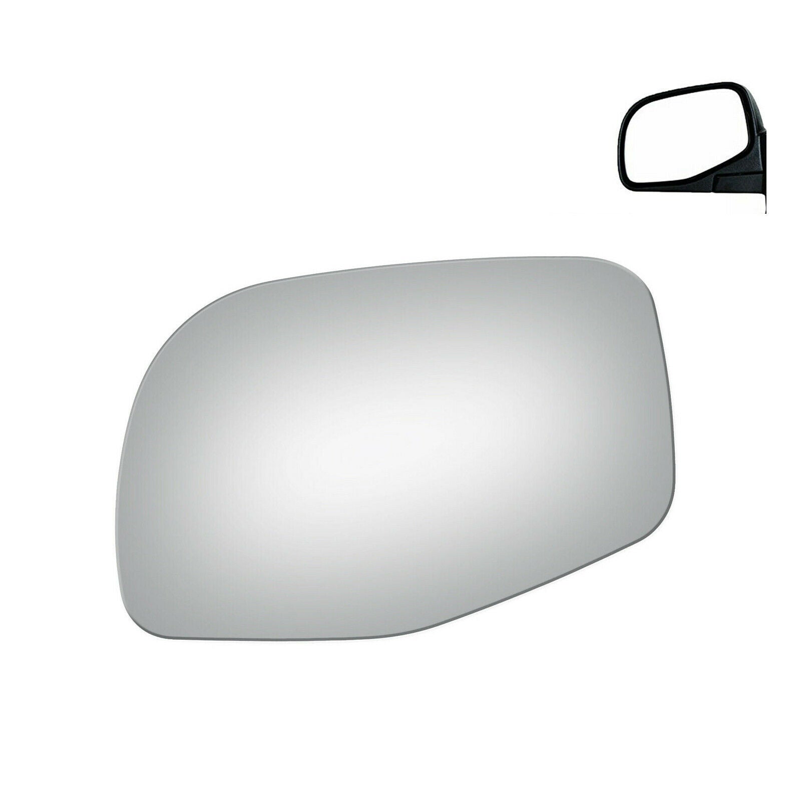 WLLW Mirror Glass Replacement for Ford Explorer Ranger/ Mercury Mountaineer/ Mazda 3 B2300 B2500 B3000 B4000, Driver Left LH/Passenger Right RH/The Both Sides Flat Convex M-0058