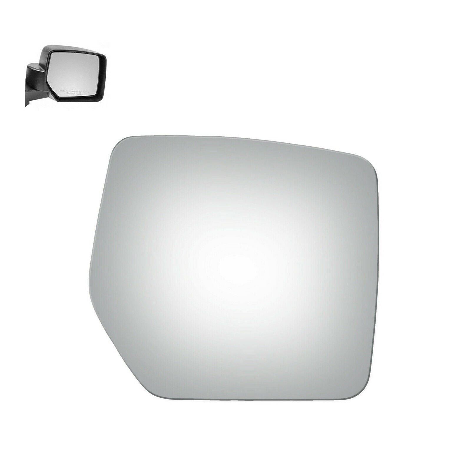 WLLW Replacement Mirror Glass for 2008-2012 Jeep Liberty/2007-2017 Jeep Patriot, Driver Left Side LH/Passenger Right Side RH/The Both Sides Flat Convex M-0059