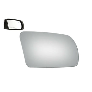 WLLW Replacement Mirror Glass for 2007-2012 Nissan Altima, Driver Left Side LH/Passenger Right Side RH/The Both Sides Flat Convex M-0063