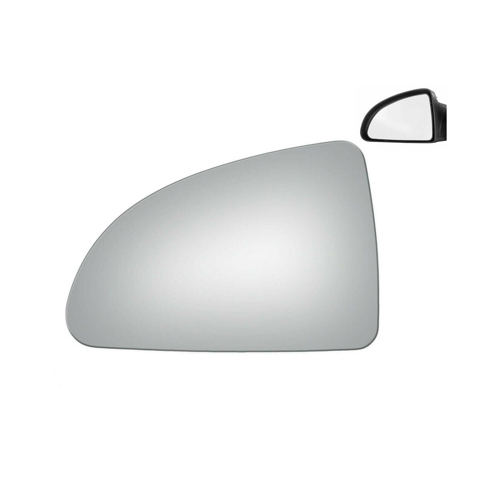 WLLW Replacement Mirror Glass for 2005-2010 Chevrolet Cobalt/2007-2010 PONTIAC G5, Driver Left Side LH/Passenger Right Side RH/The Both Sides Flat Convex M-0065