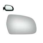 Load image into Gallery viewer, WLLW Replacement Mirror Glass for AUDI 2010-2017 A3/A4/A5 QUATTRO S4/S5/RS5, Driver Left Side LH/Passenger Right Side RH/The Both Sides Flat Convex M-0066
