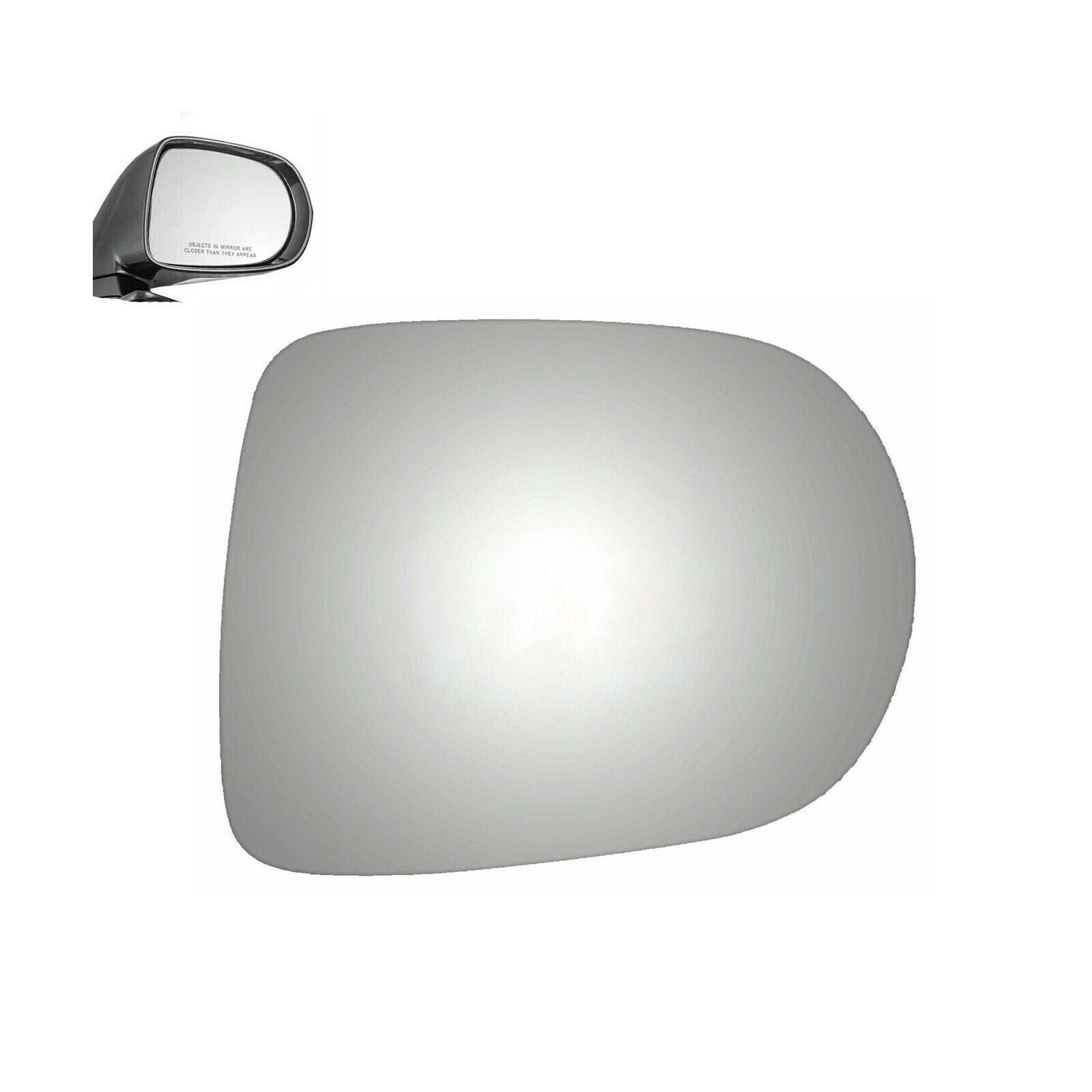 WLLW Replacement Mirror Glass for Lexus 2010-2015 RX350/RX450H, Driver Left Side LH/Passenger Right Side RH/The Both Sides Flat Convex M-0068