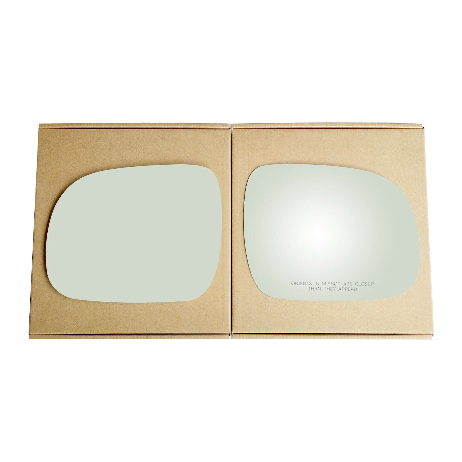 WLLW Replacement Mirror Glass for Lexus 2004-2006 RX330/2007-2009 RX350/2006-2008 Lexus RX400H, Driver Left Side LH/Passenger Right Side RH/The Both Sides Flat Convex M-0069