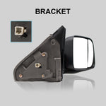 Load image into Gallery viewer, Towing Mirrors for 2002-2008 Dodge Ram 1500, 2003-2009 Dodge Ram 2500/3500 Pickup Truck, Power Heated Led Turn Signal Light Puddle Light Manual Folding Black Housing 10B
