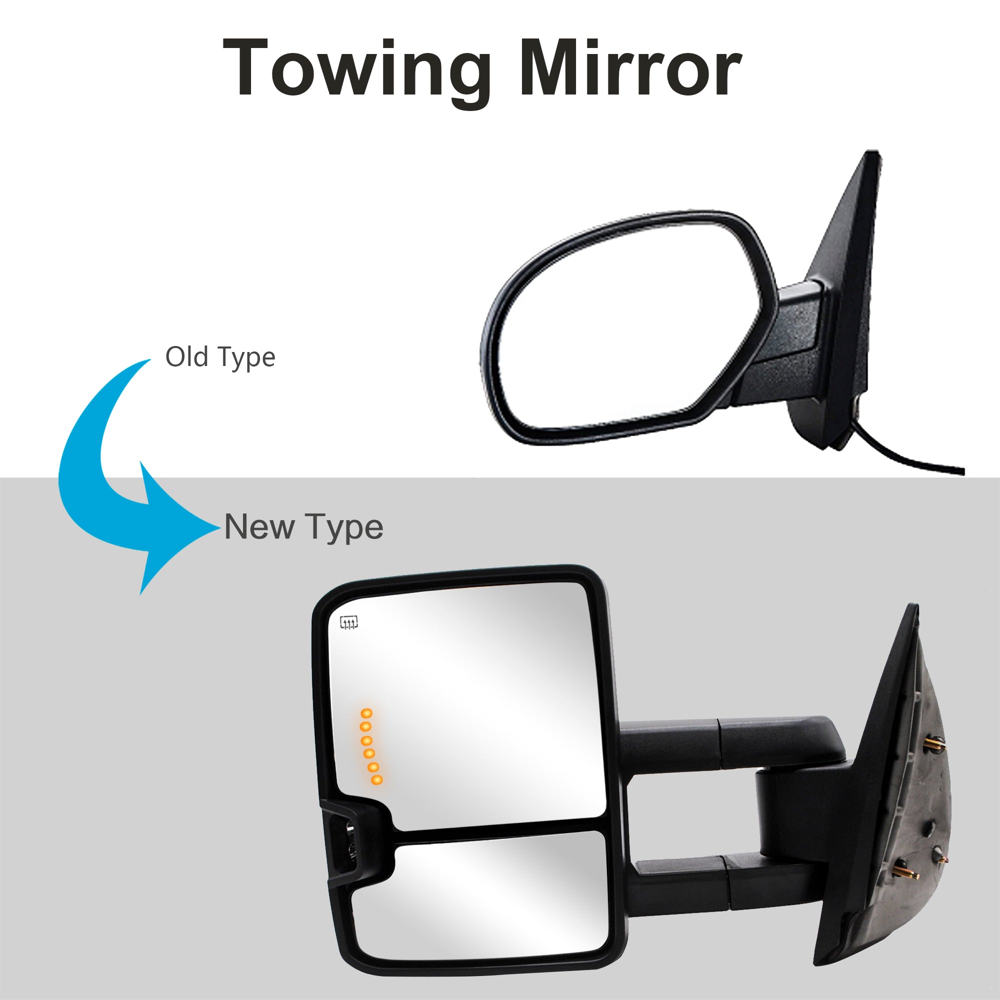 Side Mirror Replacement Passenger Side Brushed Chrome Heated Power Mirror For 2007-2014 Suburban Yukon E Tow Mirrors Chevy Silverado 1500 - Foto 10