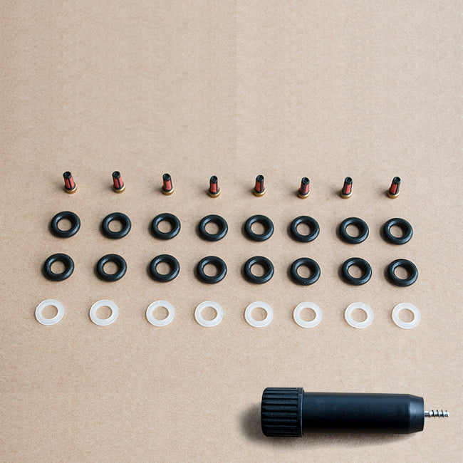 8 Set Fuel Injector Repair Seal Kit for BMW E39 E38 540I 740IL X5 Z8 LAND ROVE RANGE ROVER 4.4L 4.6L 4.8L RK-0107