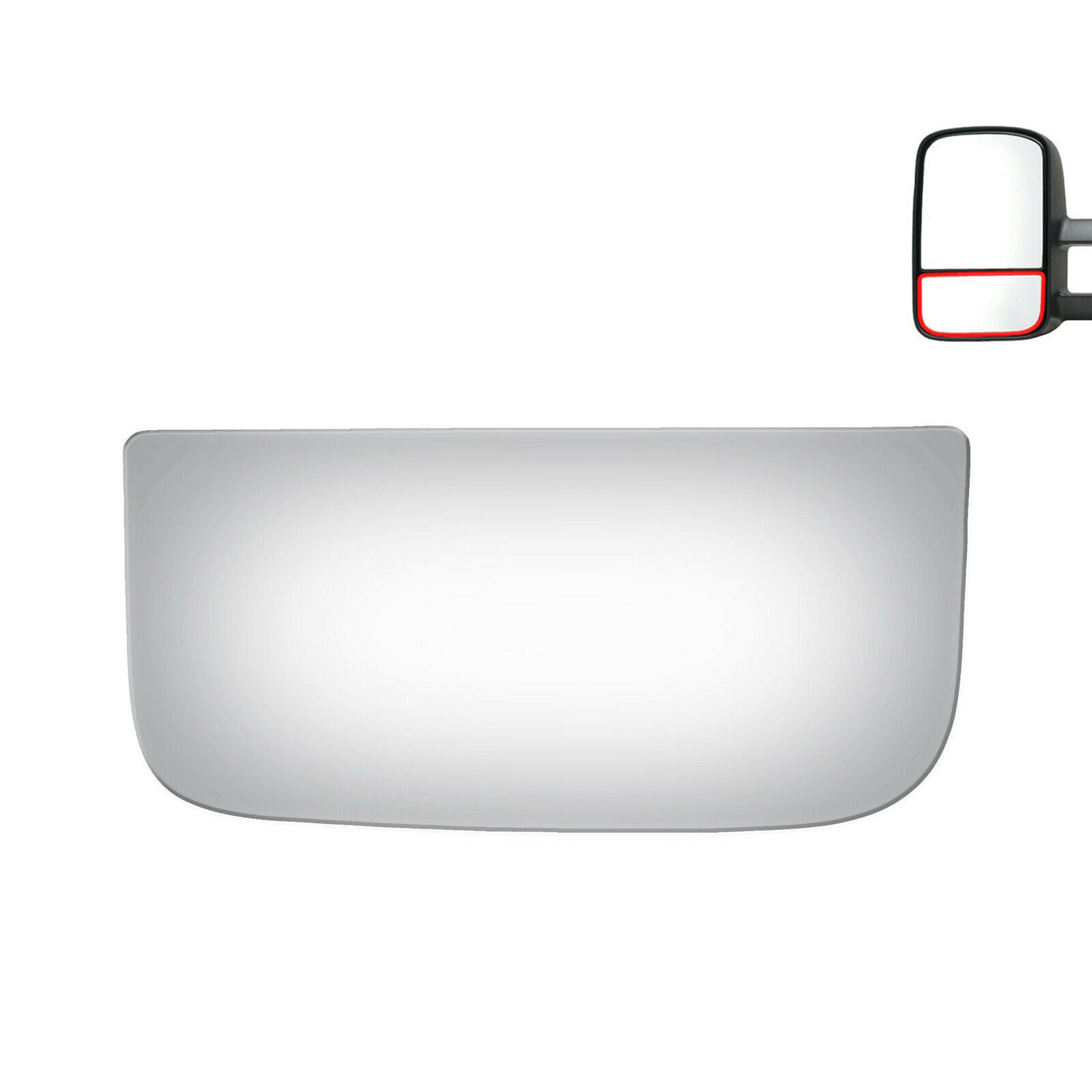 WLLW Lower Towing Mirror Glass Replace for Cadillac Escalade/ Chevrolet Avalanche Blazer Silverado Suburban Tahoe/ GMC Jimmy Sierra Yukon, Driver Left /Passenger Right /The Both Sides Convex M-0009