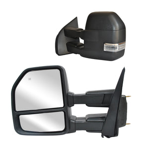 Towing Mirrors for 15-20 Ford F150 Power Heated Turn Signal 22Pins-8Pins Truck LH RH 02B-1F