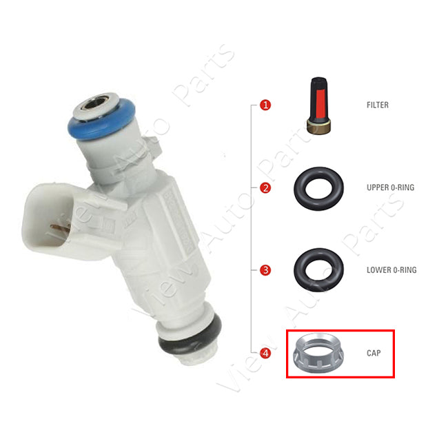 Fuel Injector Pintle Cap Plastic Part for Ford Chevrole Fuel Injector Repair Kit, Size: 10.8x6.6x3.6mm PS-31014