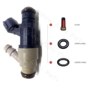 4 Set Fuel Injector Repair Seal Kit for Volkswagen Beetle Golf Jetta 2.0L 0280155995 RK-0115