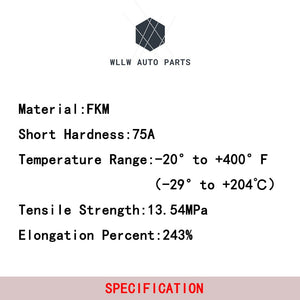 Fuel Injector Rubber Seal Orings for Fuel Injector Repair Kits FKM & Rubber Heat Resistant, Size: 7.8*5.4mm OR-21076